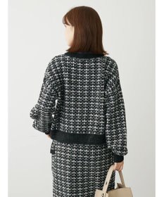 Green Parks ・ｆｕｒｒｙ　ｒａｔｅ　ツィードラメニットカーディガン