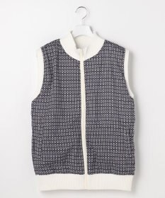 23区GOLF 【MEN】リバーシブルニットベスト モノグラム柄