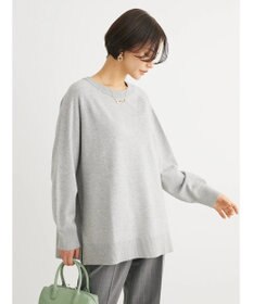 Green Parks もちやわ　ボートネックニットチュニック