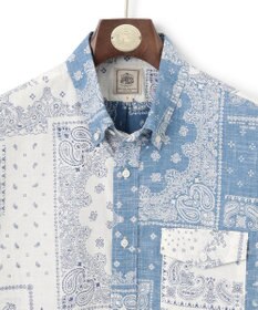 J.PRESS MEN ペイズリーバンダナプリント クレイジーパターンシャツ