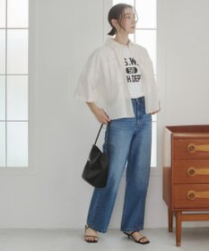 WEGO 【ANGIE VINTAGE】キャンブリックボイルオーバー半袖シャツ