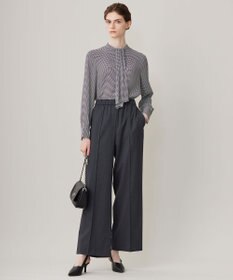 ICB 【洗える】Ｔ/Wブロード ワイドストレートパンツ