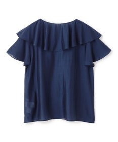 UNFILO ライトシアー ラッフルブラウス