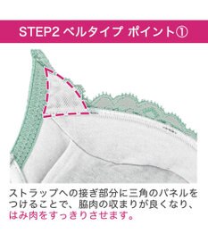 BRADELIS New York 【BRADELIS New York/ 育乳ブラ・STEP2 寄せる】ベルステップ2ブラ25S1 ブラデリス 補正 ブラジャー 谷間を作るブラ