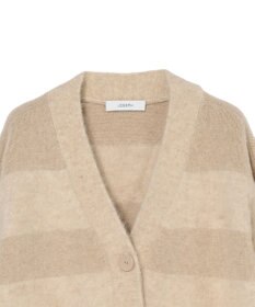 JOSEPH ブラッシュドストライプカーディガン