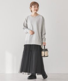 AMERICAN HOLIC 前振りロングニットプルオーバー