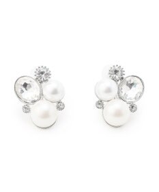 23区 パールMIXトライアングル イヤリング