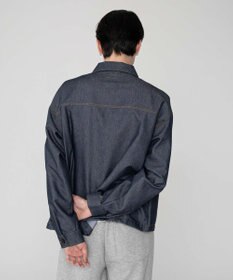 WEGO 【ユニセックス着用ITEM/MLサイズ展開】カラーステッチシャツジャケット