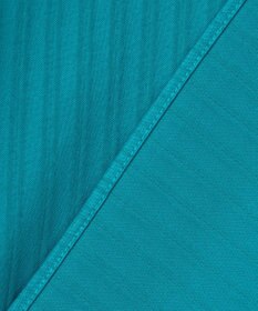 自由区 L 【洗える】ストレッチシャーティング 5分袖 フレアスリーブブラウス