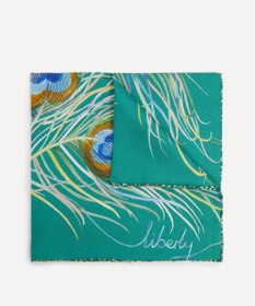LIBERTY. ピーコック プルーム シルクポケットチーフ