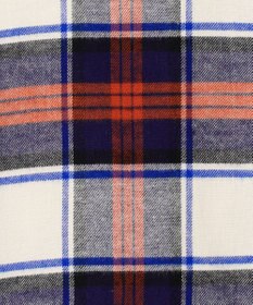 J.PRESS LADIES コットン起毛タータンチェック ショート丈 シャツ ブラウス