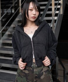 WEGO ショートZIPパーカー