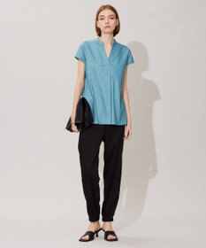 ICB L 【接触冷感・洗える】エステルラミーチンツ プルオーバーブラウス