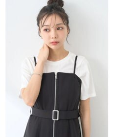 earth music&ecology ダブルジップキャミドレ