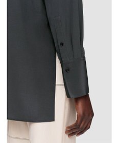 JOSEPH クレープ  ド  ソワ　レギュラーカラーシャツ