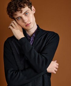 JOSEPH ABBOUD 【軽量/イージーケア】 KARL KARLジップ ニット ブルゾン