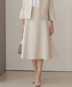 組曲 【KUMIKYOKU NAVY】コンフォータブルドレープ フレアスカート