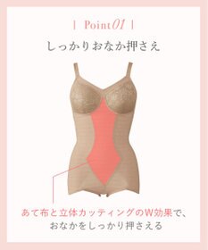 Wing ボディスーツ しっかりした着用感 しっかりおなか押さえ 背中・ウエスト・ヒップサポート NA3639 ウイング／ワコール