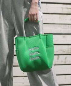 Green Parks ロープハンドルメッシュトートバッグミニ