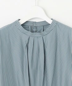 J.PRESS LADIES ストライプジャージー モックネック カットソー