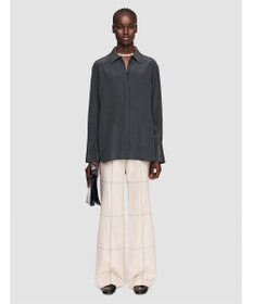 JOSEPH クレープ  ド  ソワ　レギュラーカラーシャツ