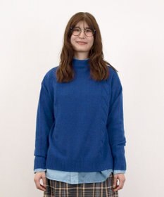 J.PRESS YORK STREET 【WOMEN】ケーブルポイント ボトルネック ニット