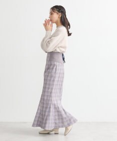 earth music&ecology サイドリブバックレースアップスカート