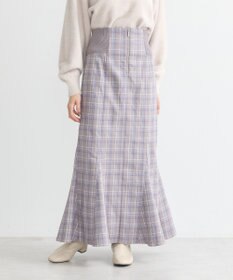 earth music&ecology サイドリブバックレースアップスカート