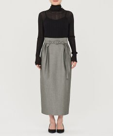 uncrave シアーニット タートルネック トップス（uncrave WHITE）