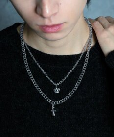 WEGO Mモチーフレイヤードネックレス