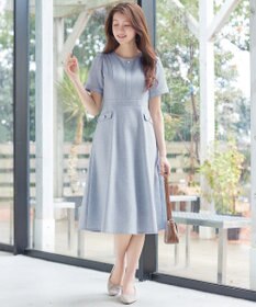 Tiaclasse 半袖サマーツイードワンピース