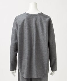 23区 【エステータ】ウールツイルジャージー スリットネック ブラウス