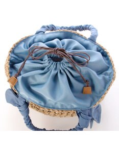 UNBILLION カシュカシュ cachecache / 下がりリボン柄編みトート