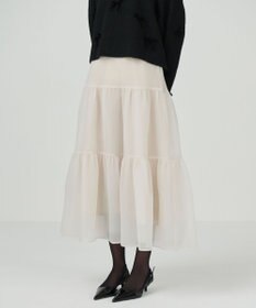 GRACE CONTINENTAL オーガンティアードスカート