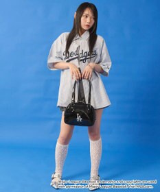 WEGO 【ユニセックス着用ITEM】別注MLBストライプグラフィックシャツ（SS）
