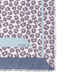 MOONBAT FURLA(フルラ）レオパードウールスカーフ 80×80㎝