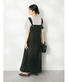 CRAFT STANDARD BOUTIQUE 前後2WAY麻調パネルワンピース