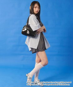 WEGO 【ユニセックス着用ITEM】別注MLBストライプグラフィックシャツ（SS）