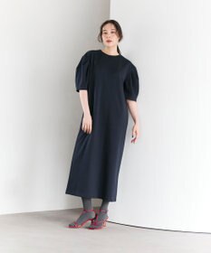 #Newans 【セレモニーにも/洗濯機可】パフスリーブロングワンピース​