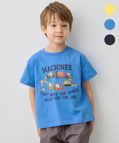 ANY KIDS 【綿100％】はたらく車プリント 半袖Tシャツ