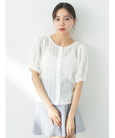 earth music&ecology コンパクトレースカーディガン