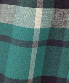 自由区 コットンリネンチェックワイドストレート パンツ