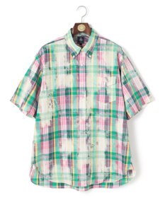 J.PRESS MEN 【J.PRESS ORIGINALS】India Madras Discharge Print Pullover Shirt / Baggy Fit