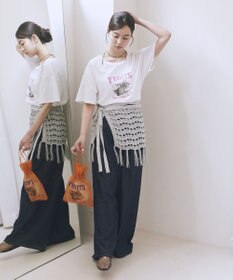 earth music&ecology イージータックワイドデニム