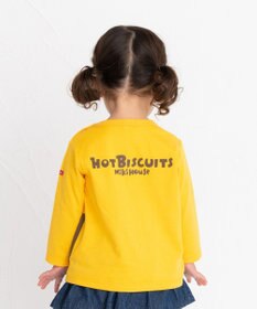 MIKI HOUSE HOT BISCUITS 【80-120cm】 ロゴ×キャラクター 長袖Tシャツ