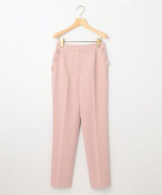 組曲 L 【KUMIKYOKU NAVY】コンフォータブルドレープ フリルテーパードパンツ