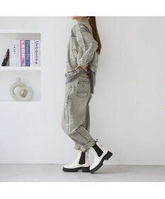 MODE ET JACOMO <carino>サイドゴアビジューショートブーツ