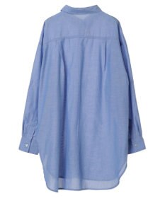 Green Parks 綿麻混タブ付オーバーサイズシャツチュニック