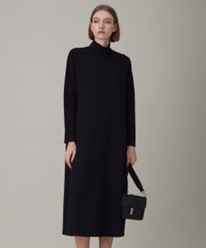 ICB L ウールブレンドスムース ハイネックワンピース