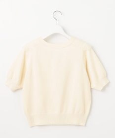 Feroux 【ご好評につき今季も登場！】チュールコンビパフスリーブ ニット